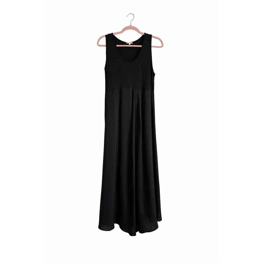 Chic Jodifl Black Maxi Dress | M | T-Shirt Top + Flowing Skirt | NWT